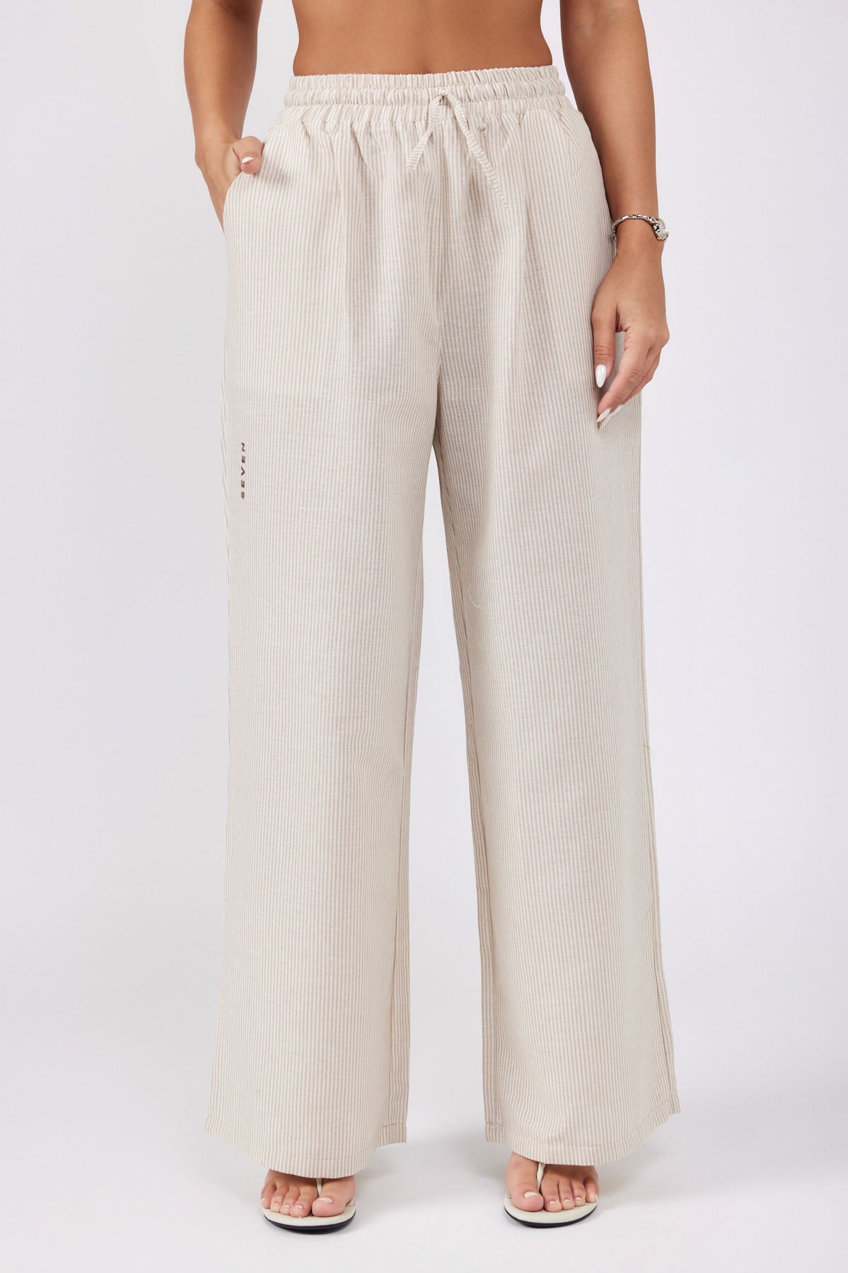Linen long pants 770