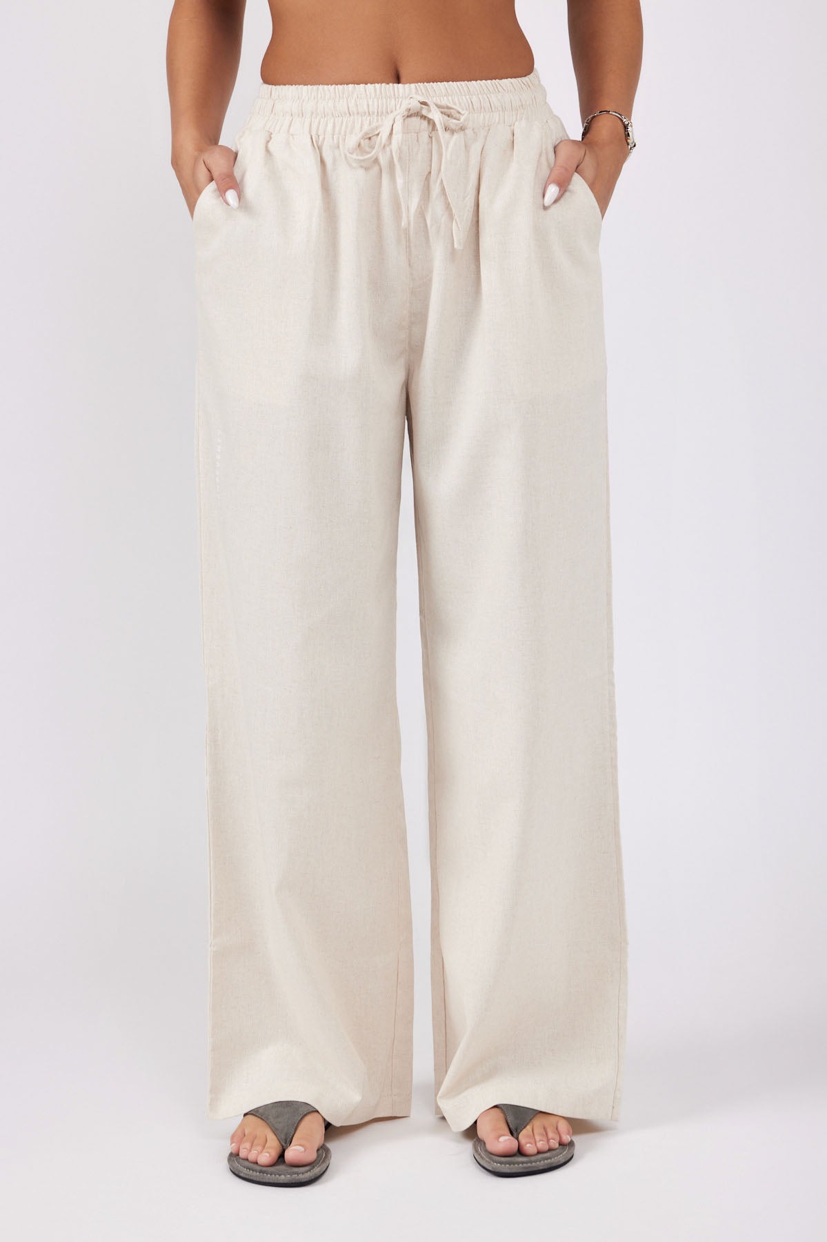 Linen long pants 770