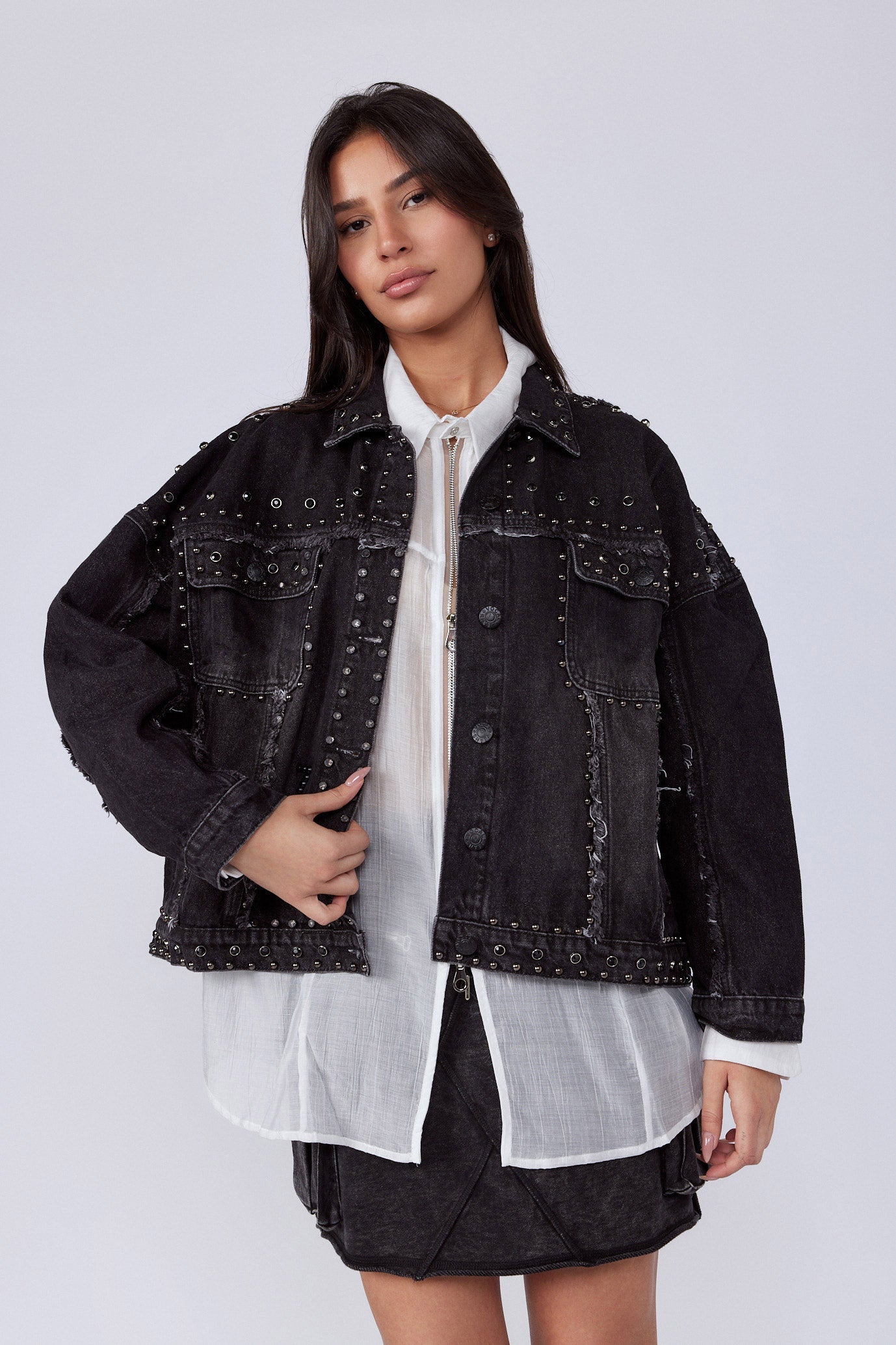 SEVEN studded denim jacket