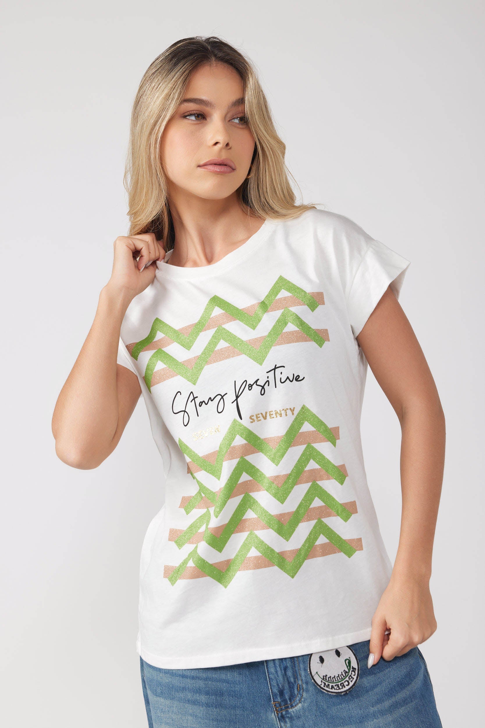POSITIVE print T-shirt