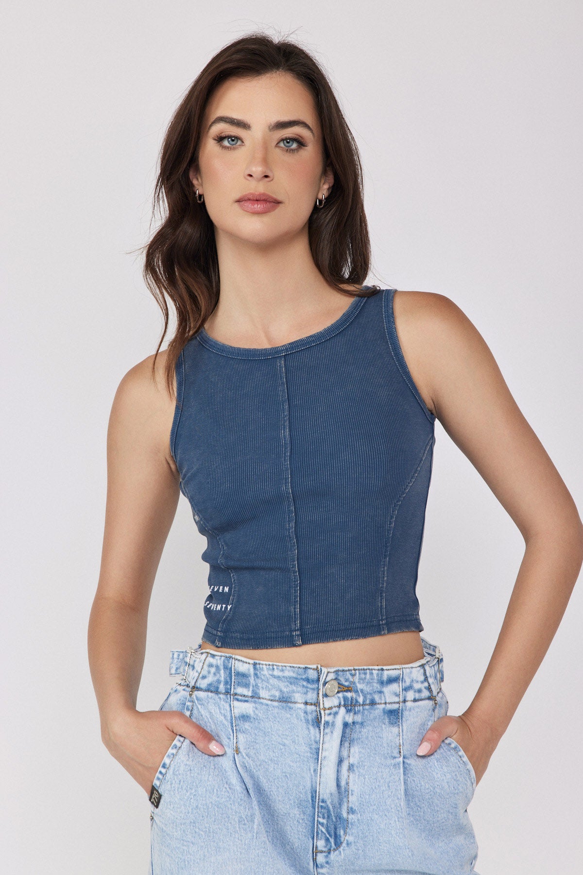 SEVEN Rib Crop Tank Top