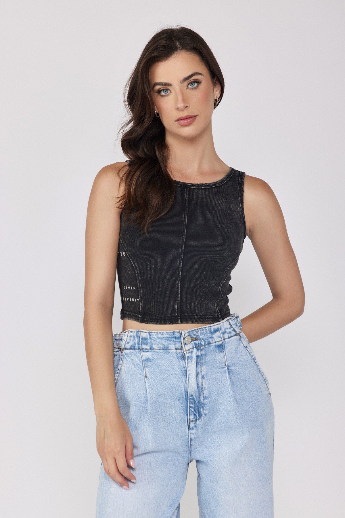 SEVEN Rib Crop Tank Top