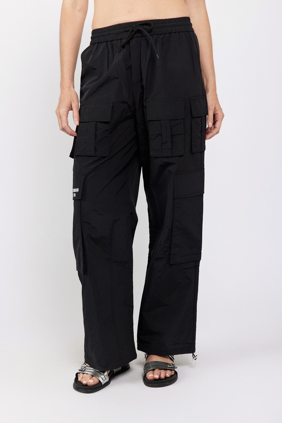 ERROR nylon dungaree pants