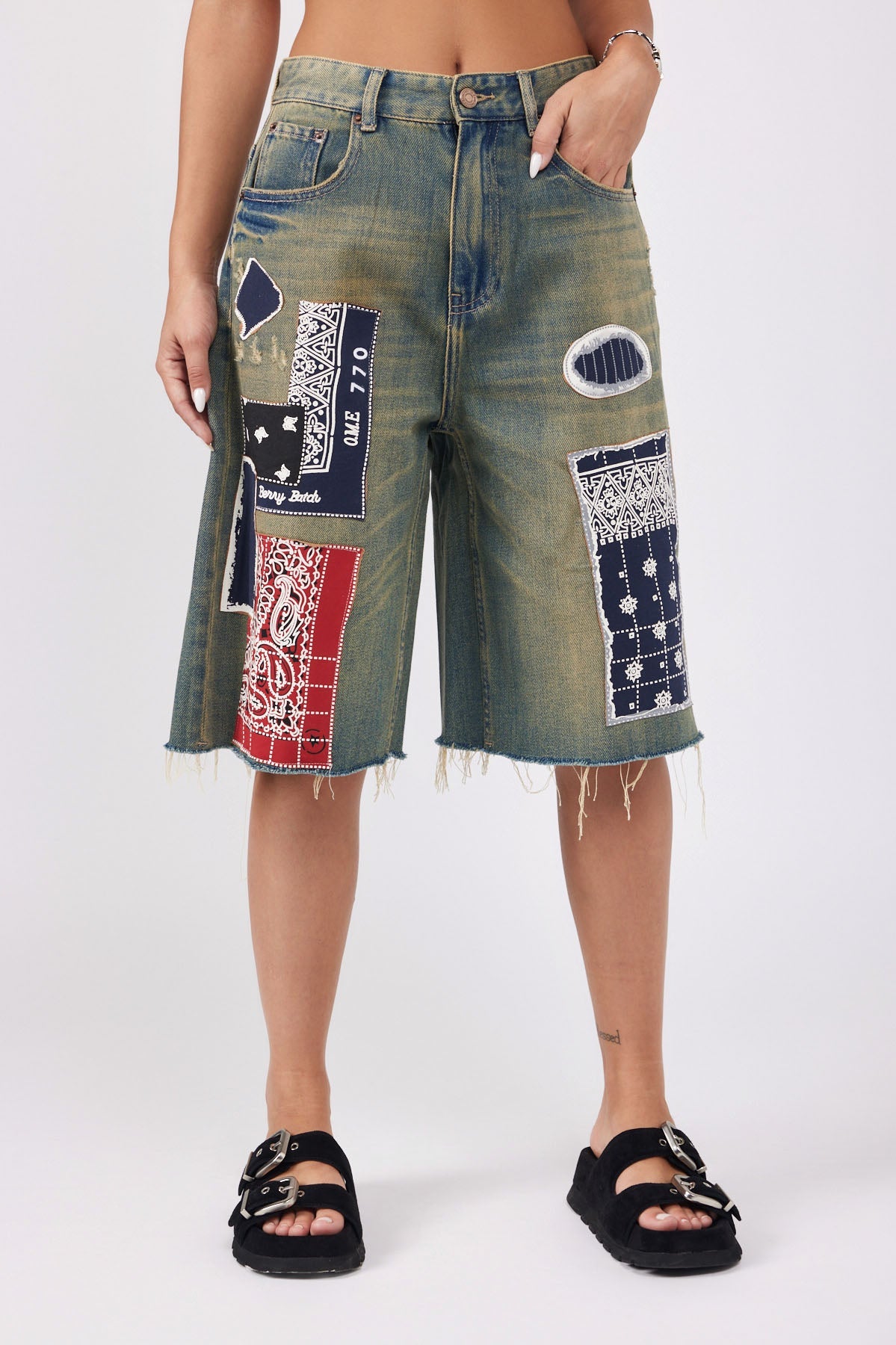 SEVEN Bandana Print Bermuda Shorts