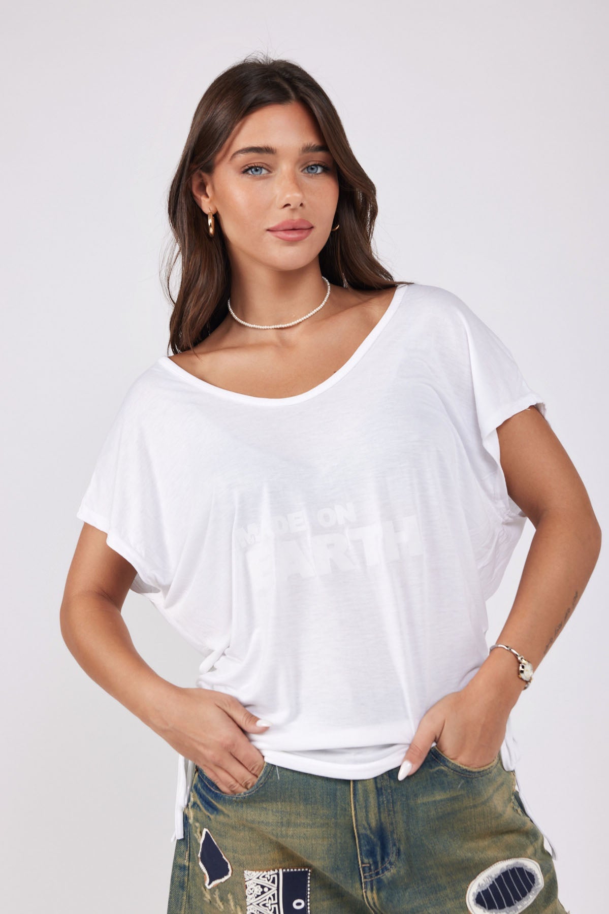 SEVEN sleeveless wrinkled shirt