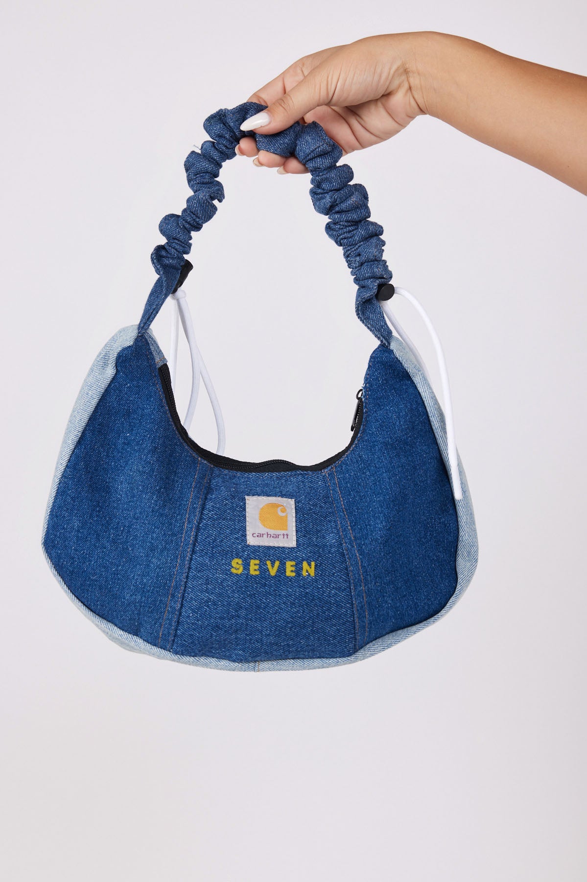 SEVEN denim side bag in varying shades