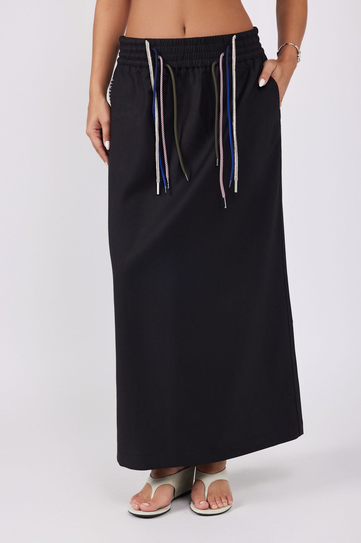 Lace-up maxi skirt 770