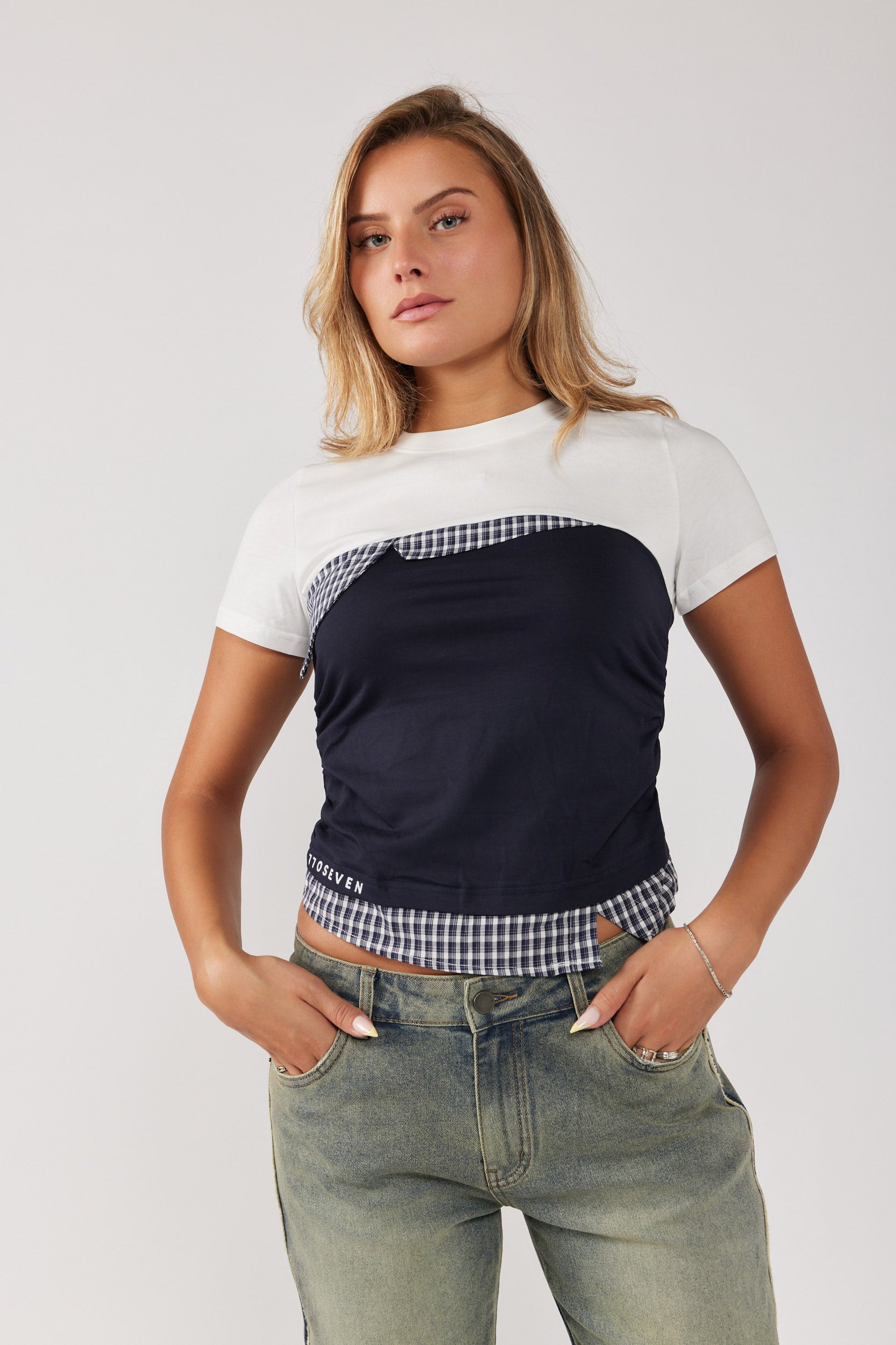 SEVEN combination T-shirt