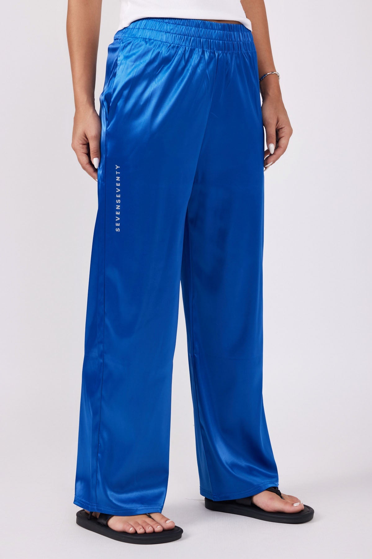 SEVEN straight-leg satin pants