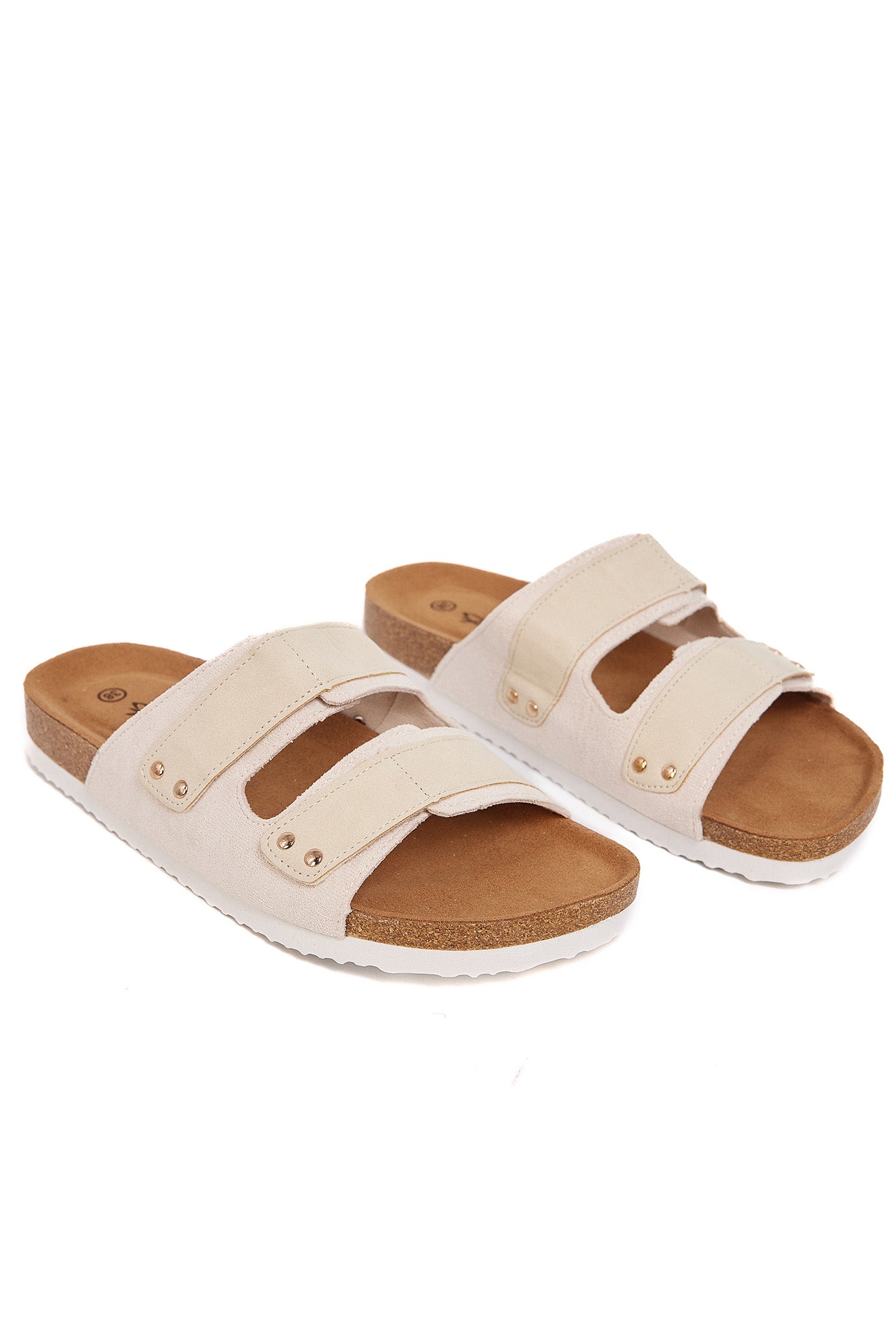 SUMMER suede strappy flip-flops