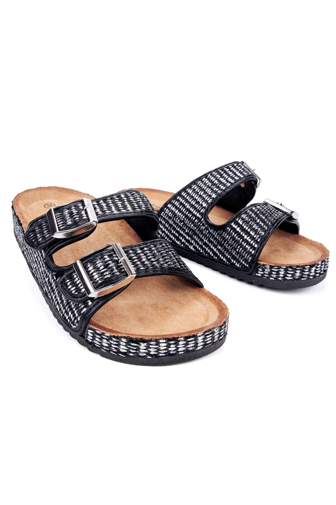 SILVER STRAP FLIPPERS