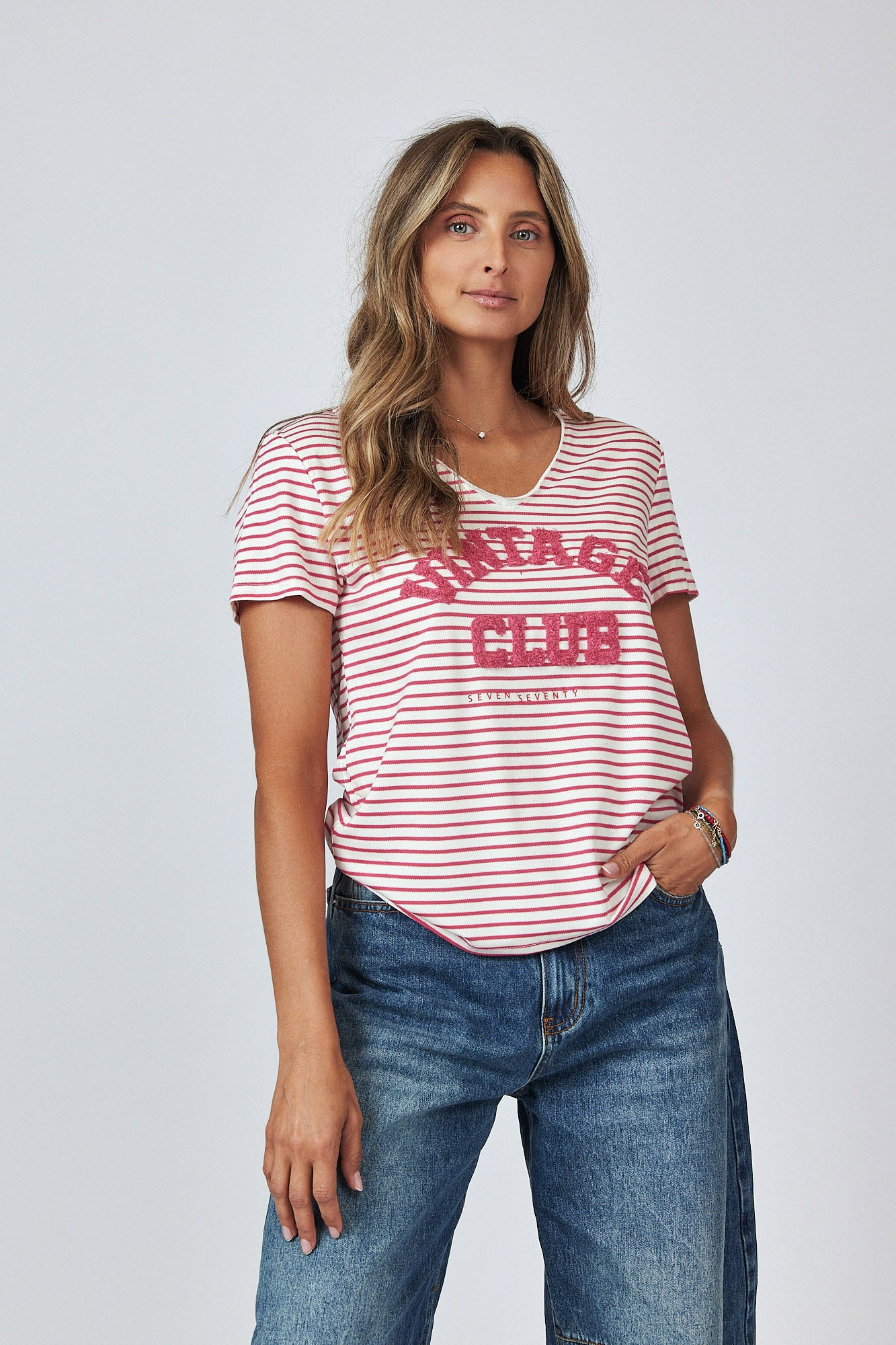 CLUB חולצת פסים