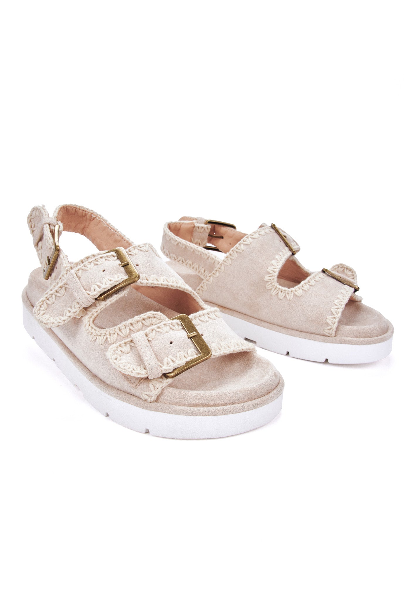 STREET embroidered platform sandals