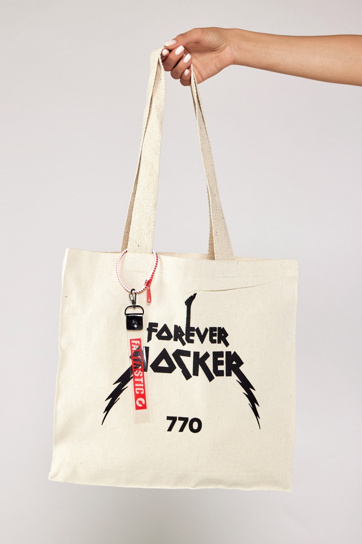 STREET fabric bag designed with varying patterns