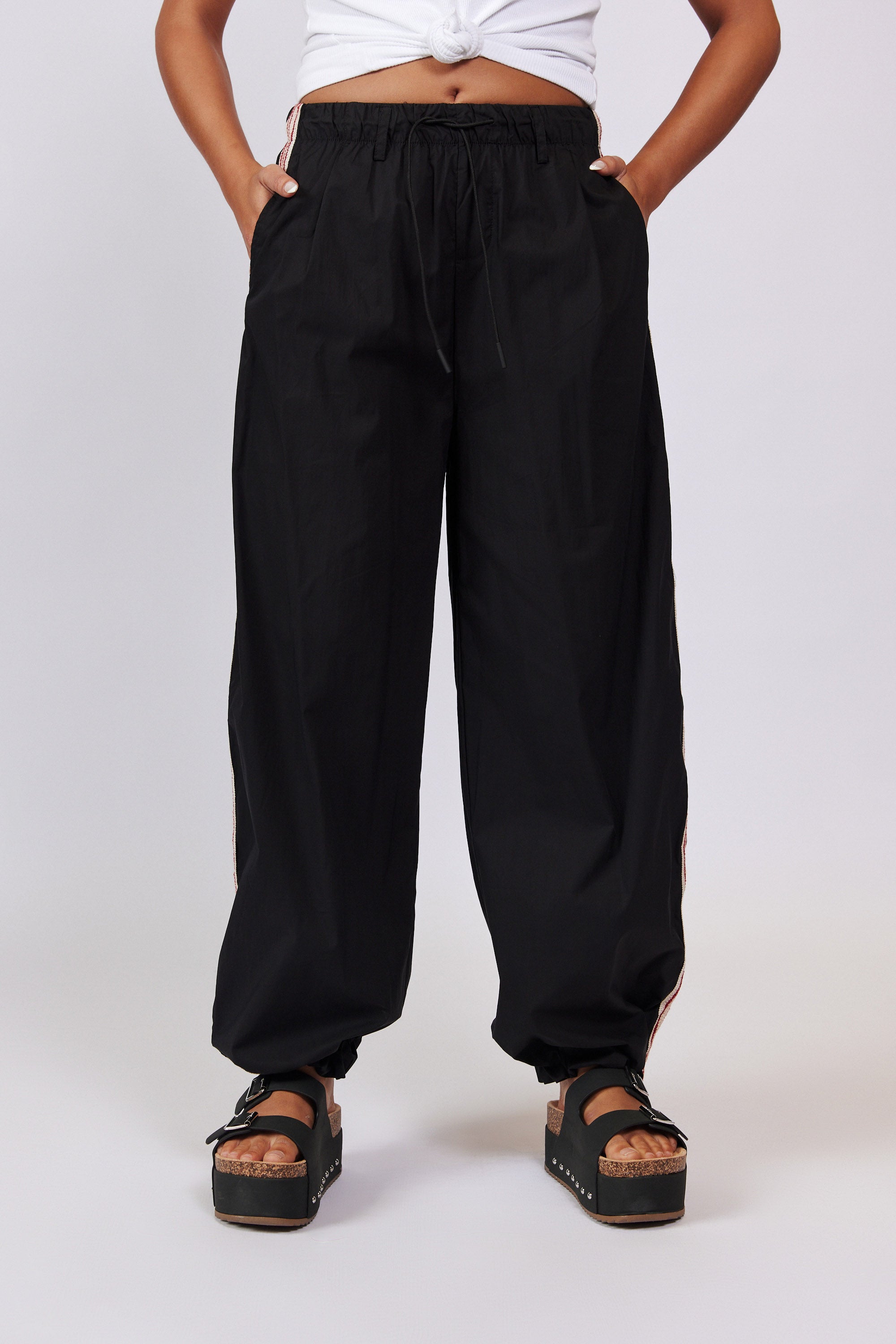 Nylon track pants