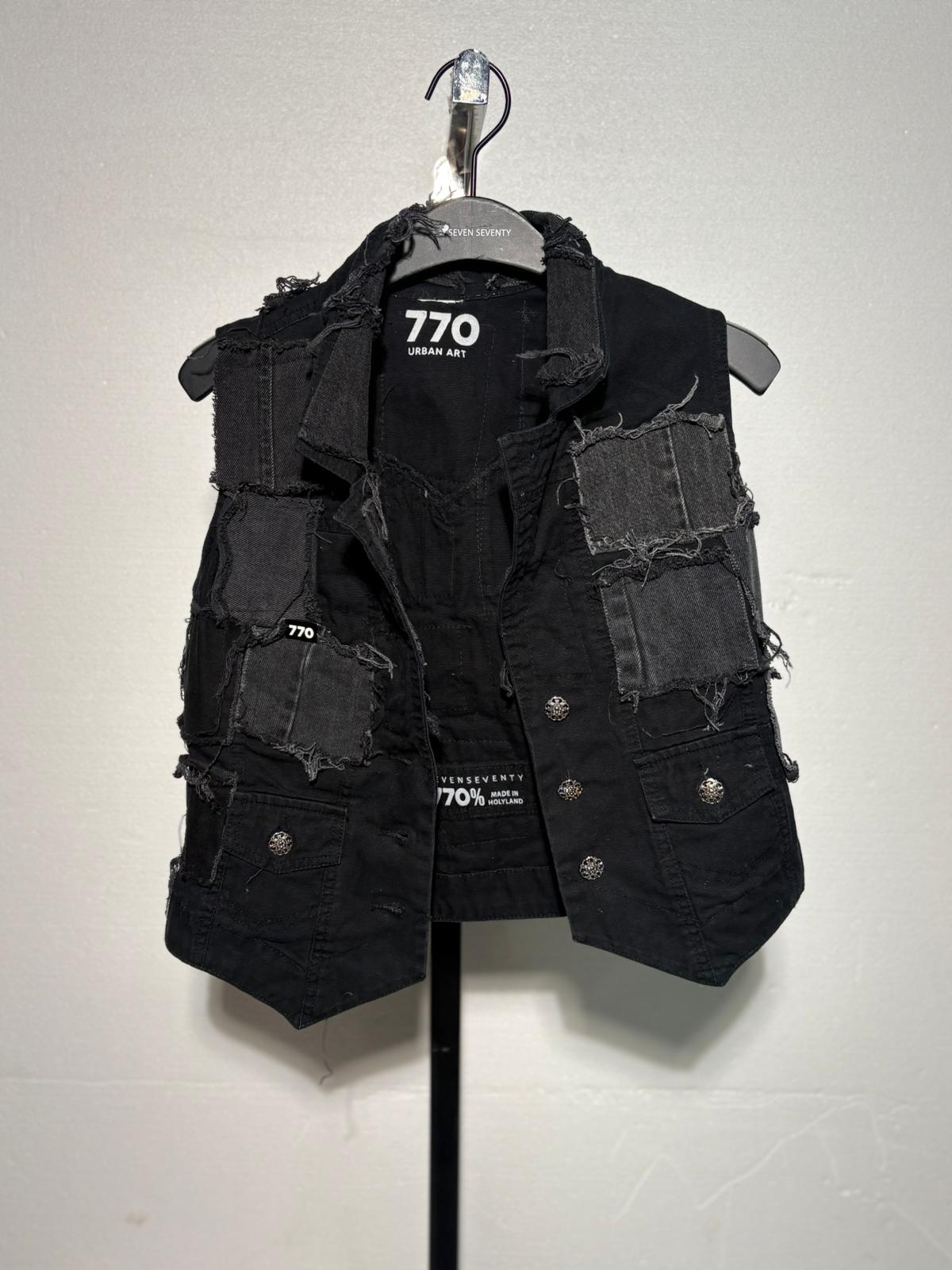 וסט ג'ינס טלאים DENIM