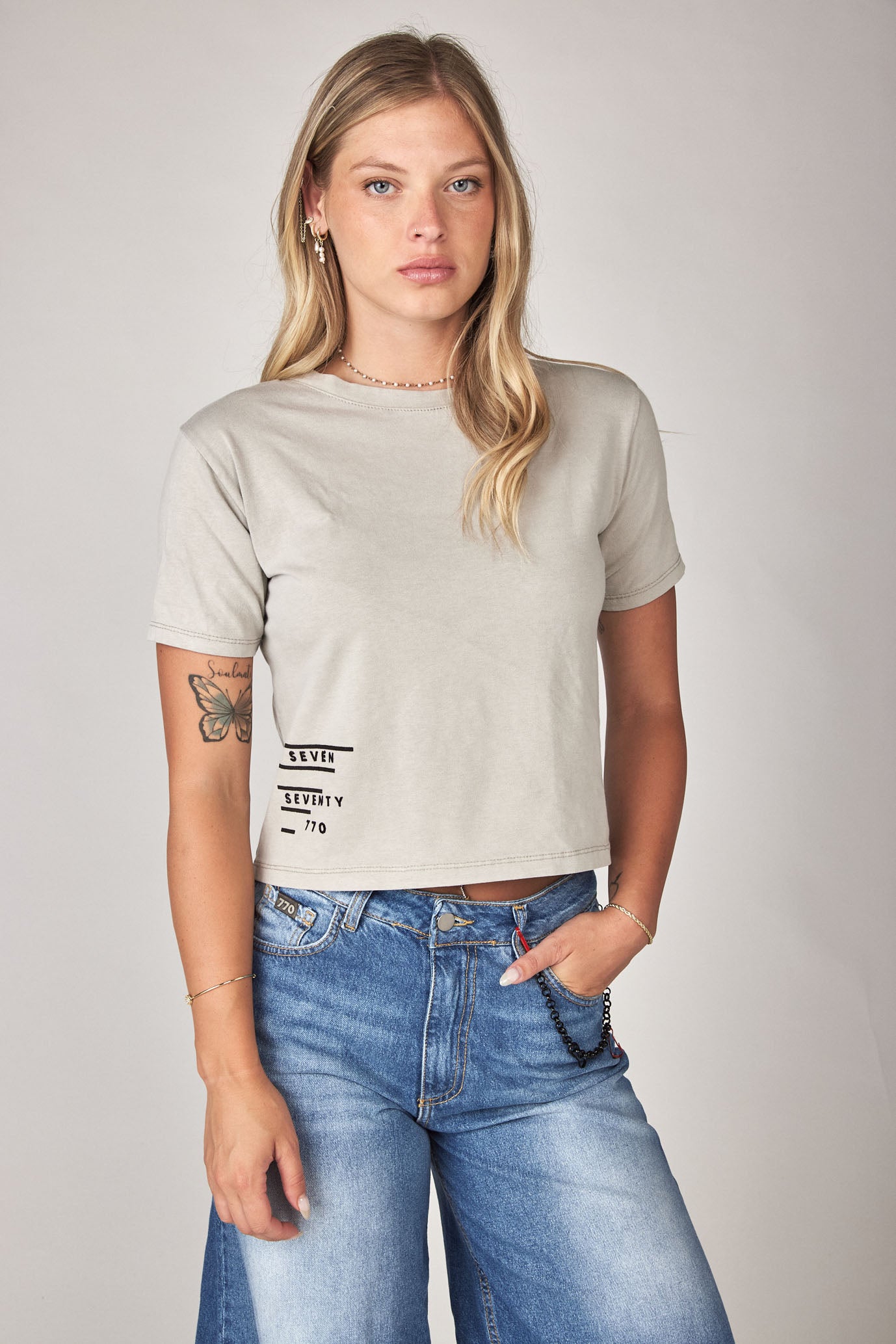 Nikki 770 collared wash T-shirt