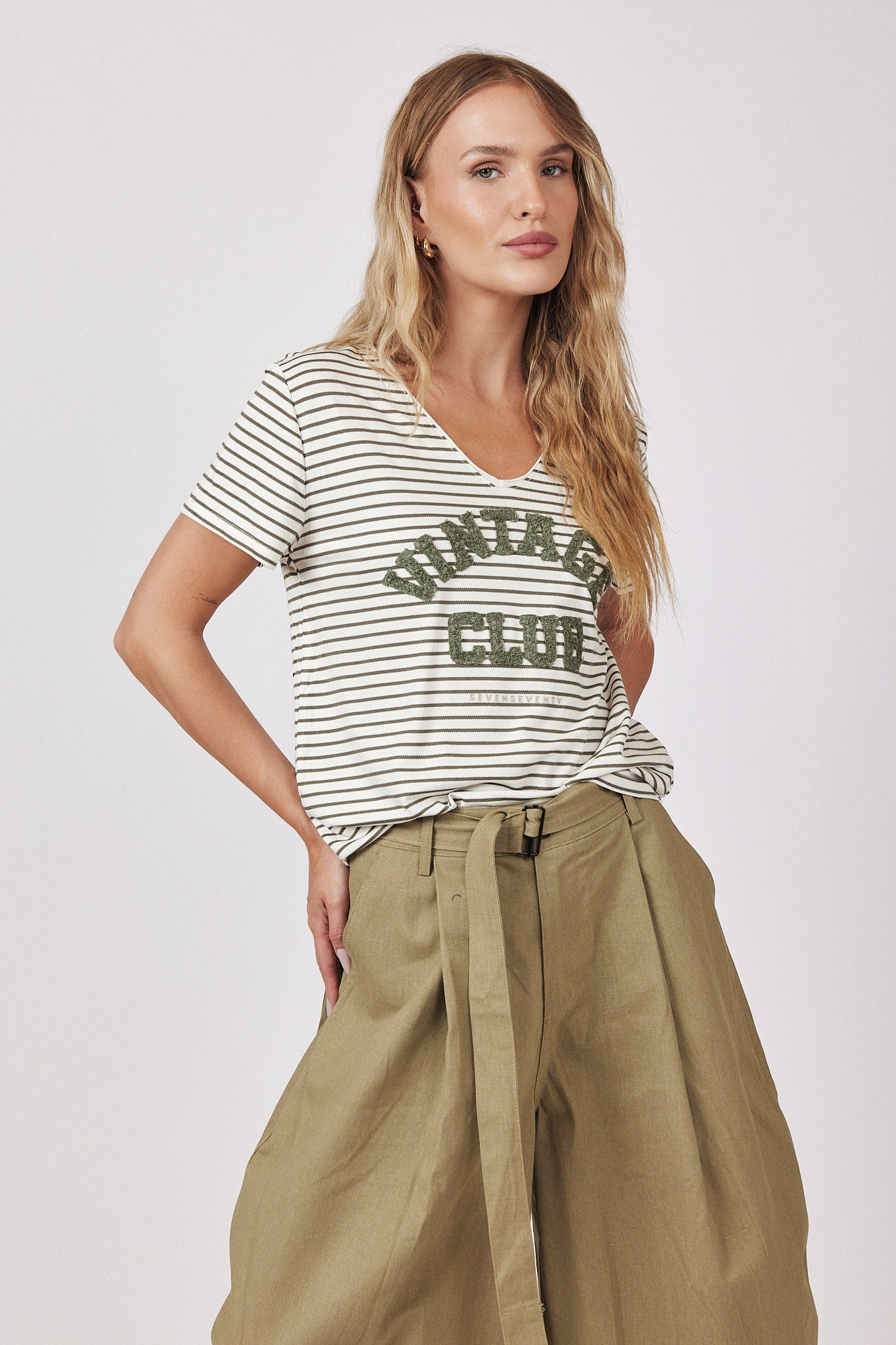CLUB חולצת פסים