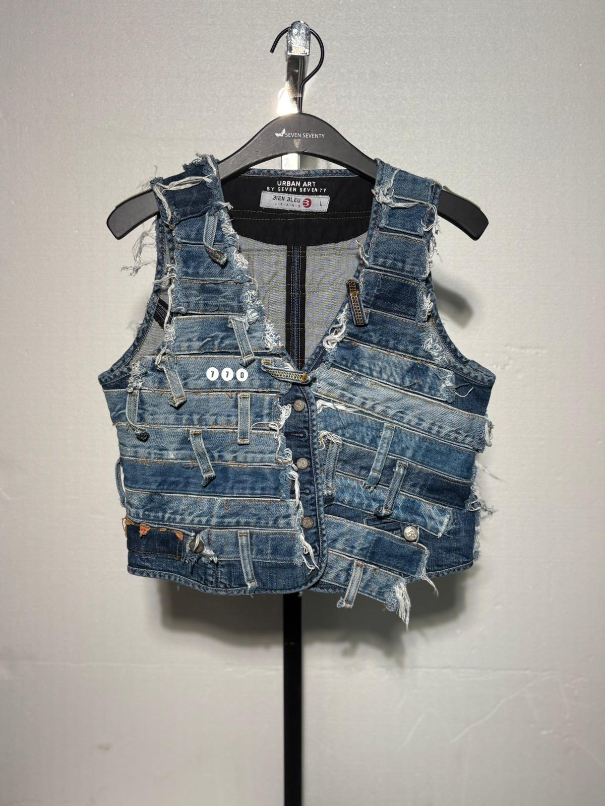 וסט ג'ינס  טלאים DENIM