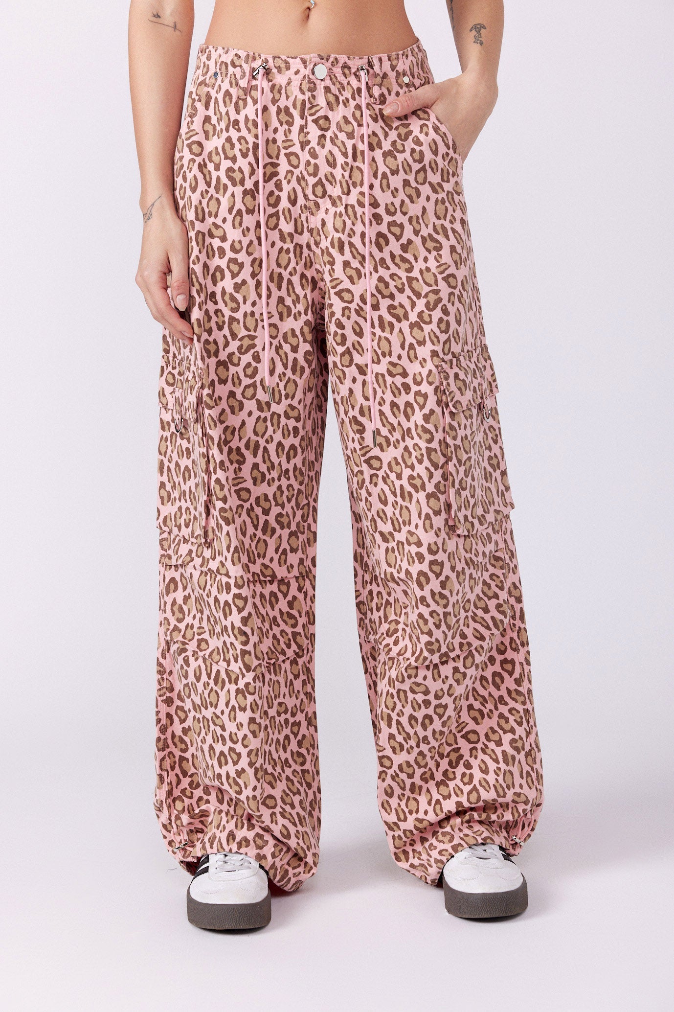 SEVEN leopard cargo pants