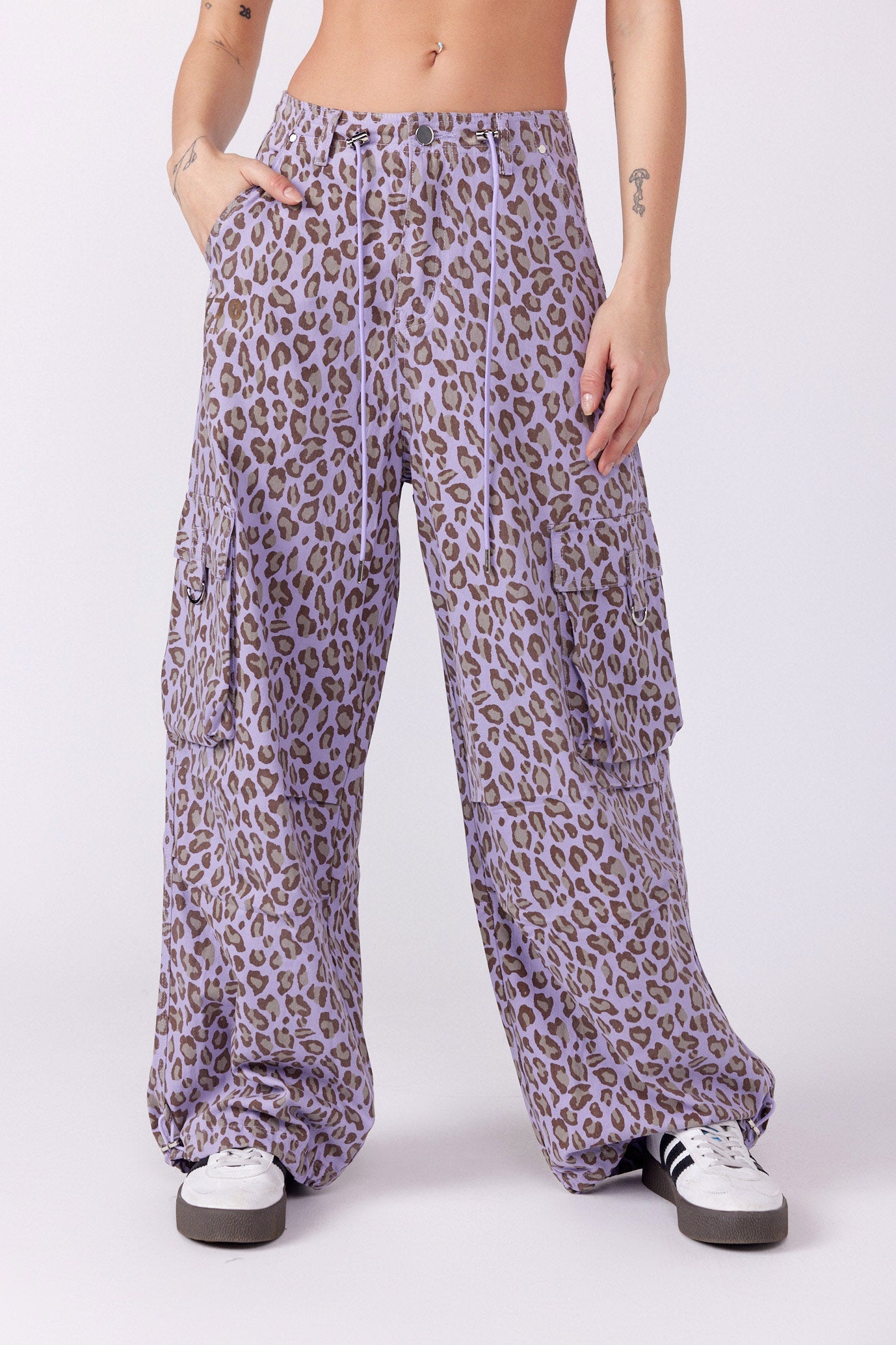 SEVEN leopard cargo pants