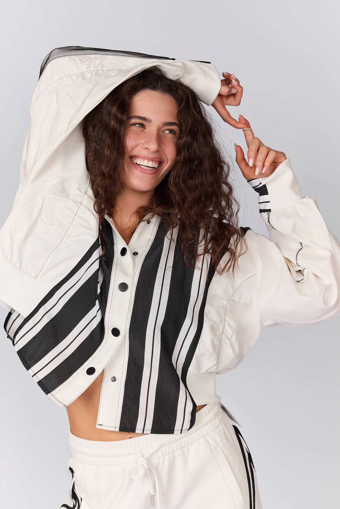 חולצה מכופתרת שילוב