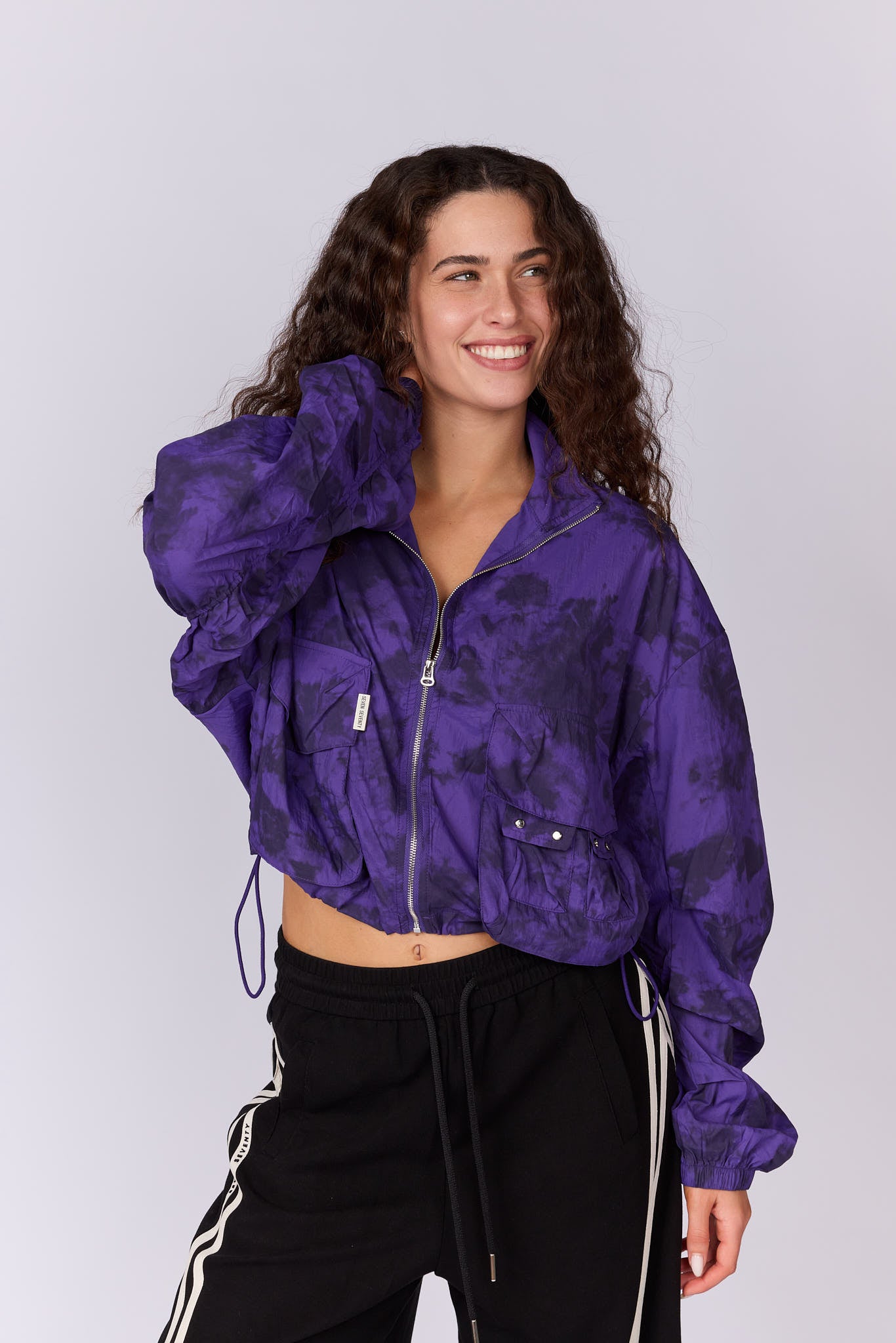 ג'קט  קרופ ניילון טאי דאי