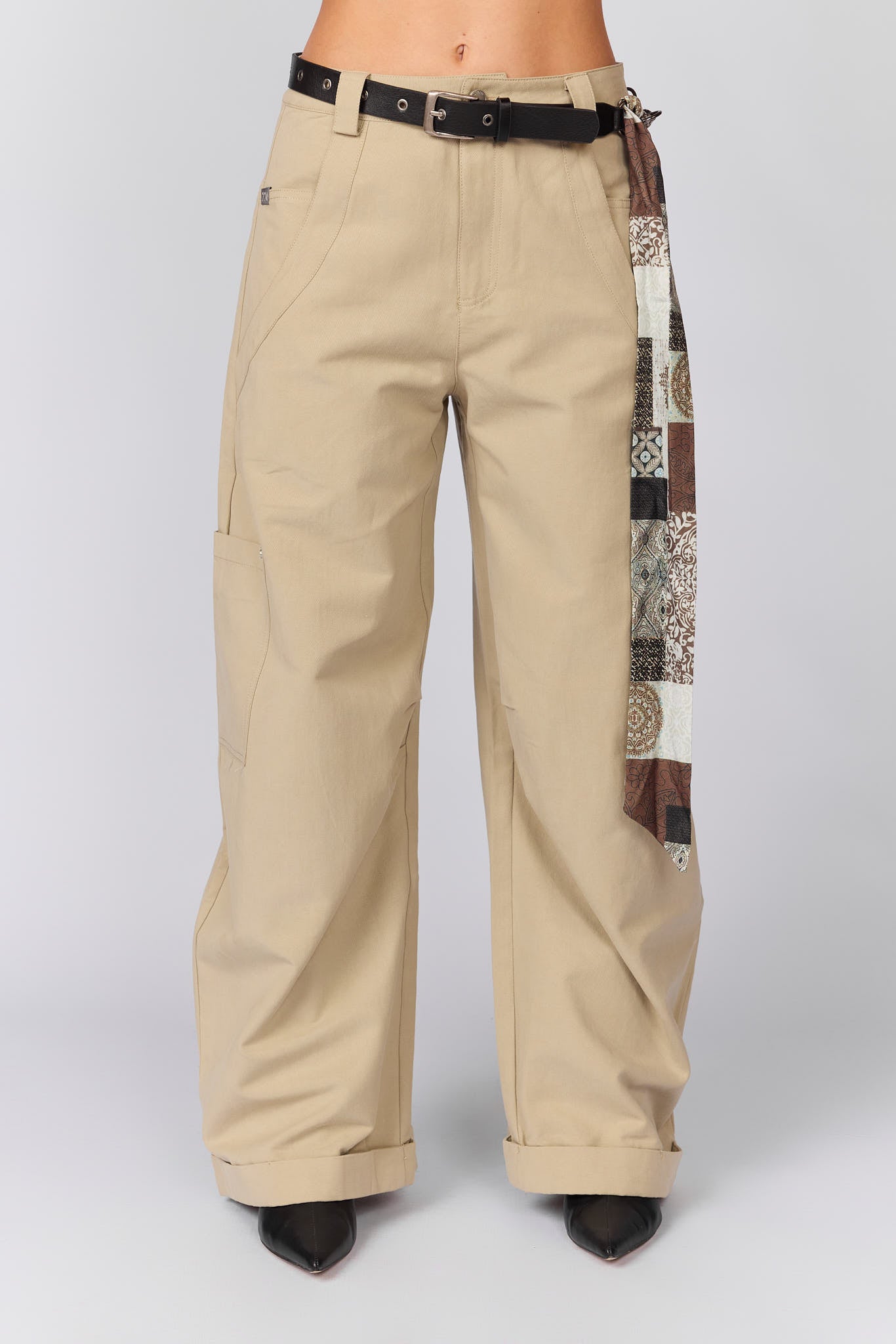 מכנסי קרגו שילוב חגורה