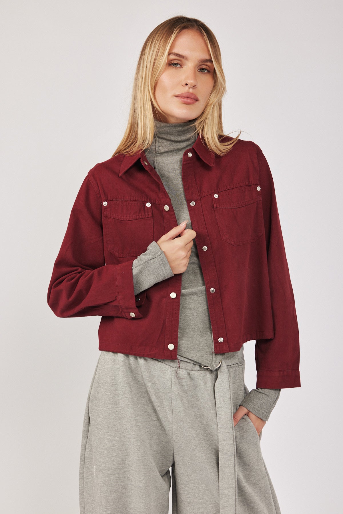 ג'קט דריל כיסים