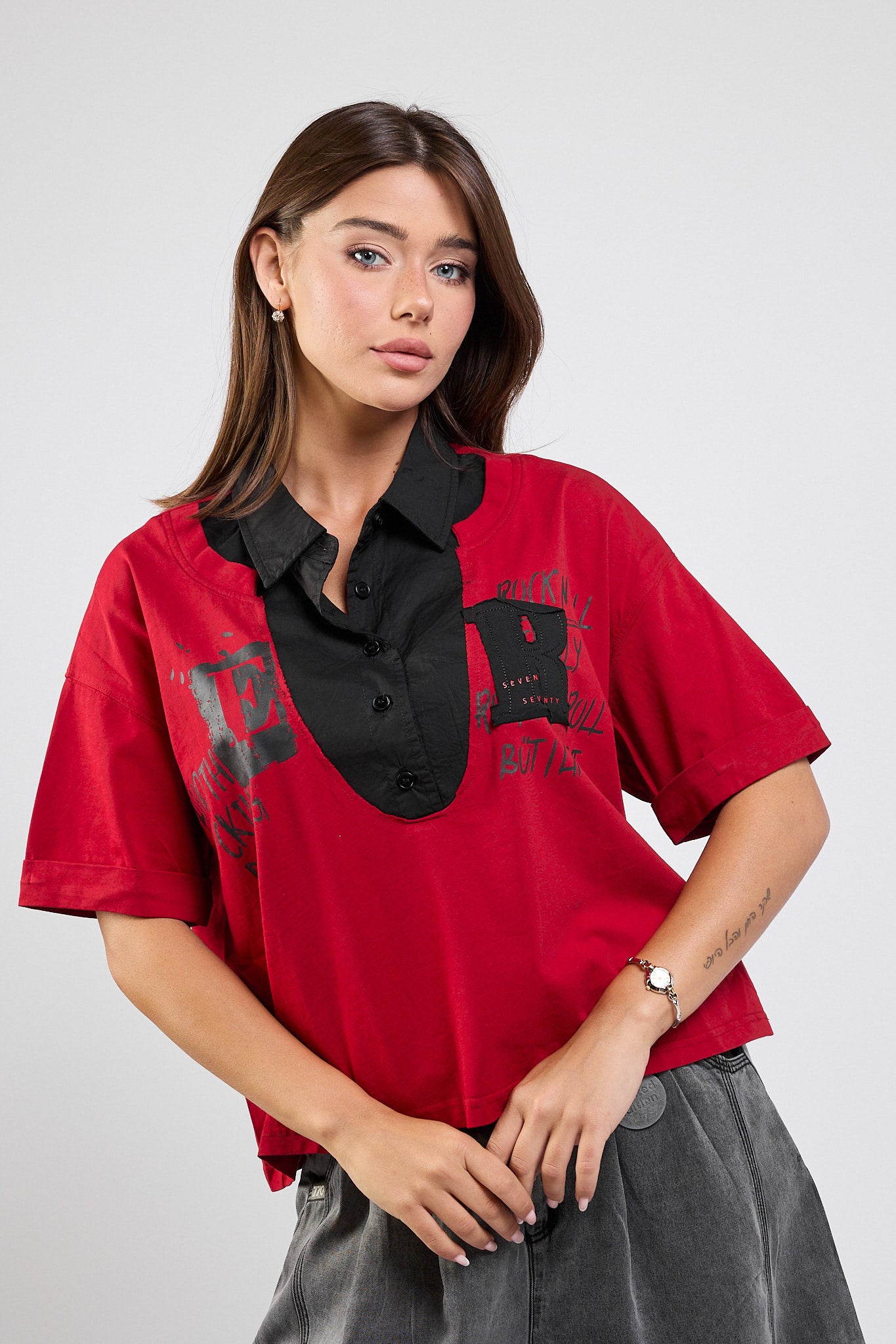 ROCK combination T-shirt