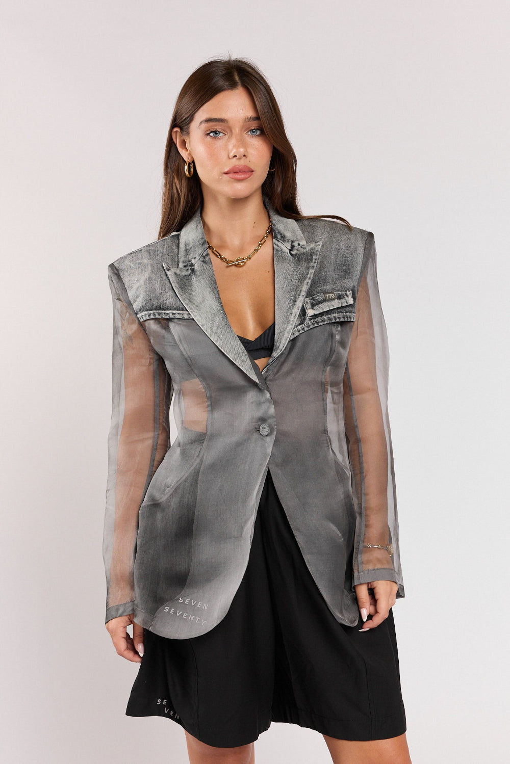 Organza combination jacket 770