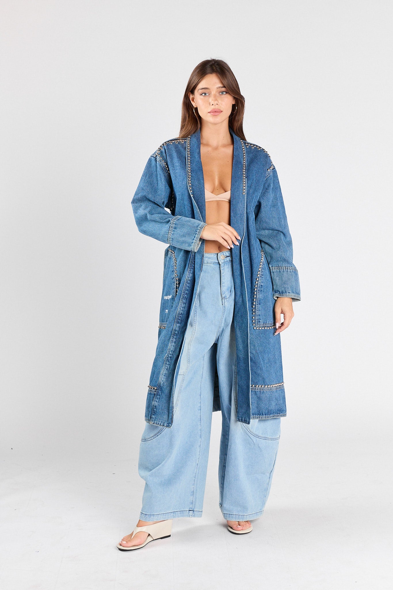 עליונית ג'ינס ניטים