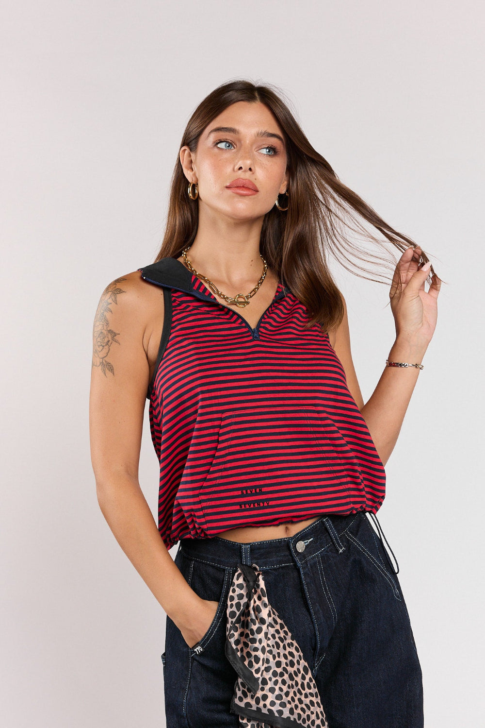 SEVEN balloon-cut hoodie