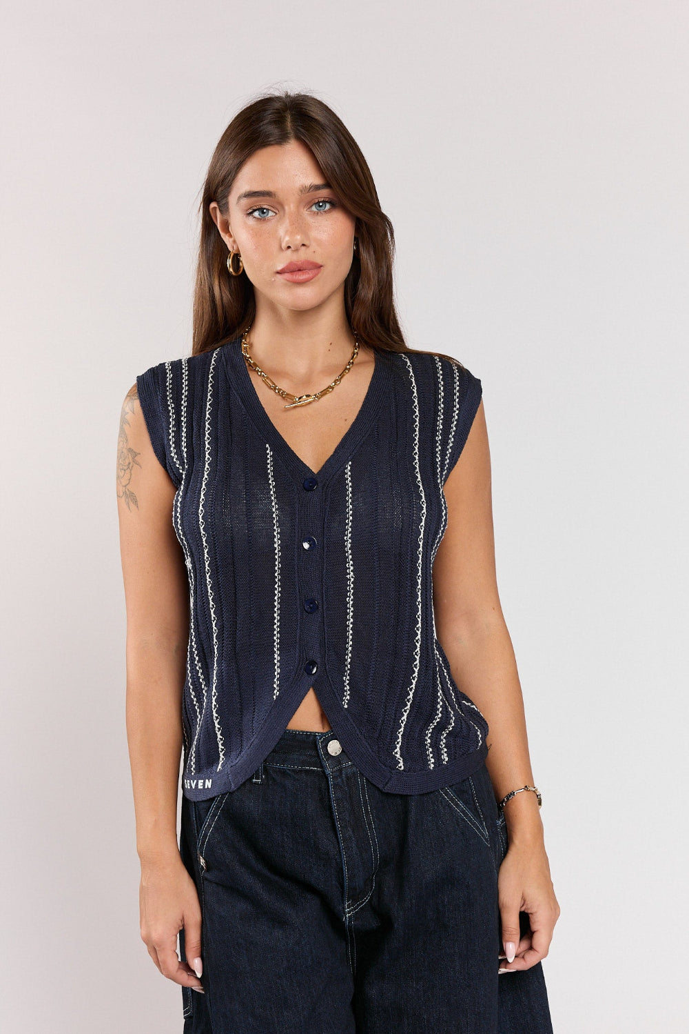 SEVEN thin knit vest