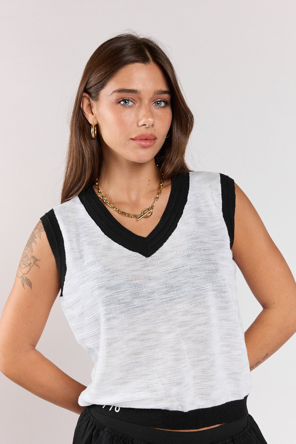Thin knit tank top, Tsavoron V 770