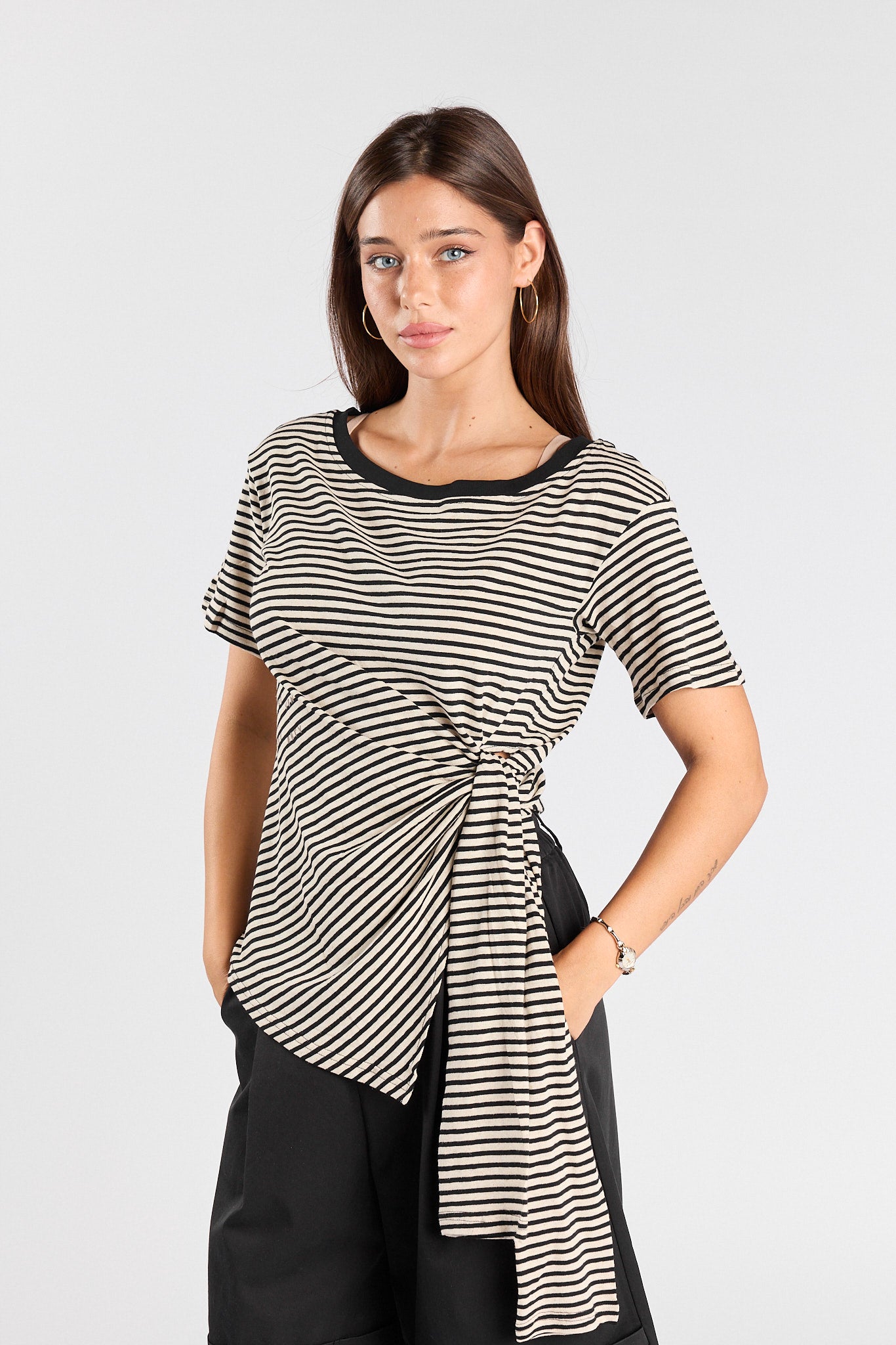 Asymmetrical tie-dye shirt 770