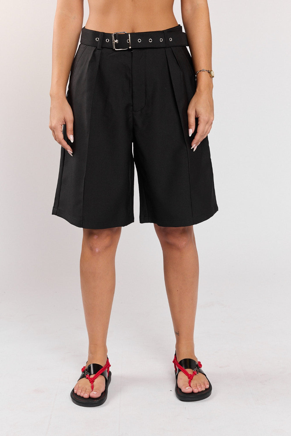 Tailored Bermuda shorts with belt combination 770