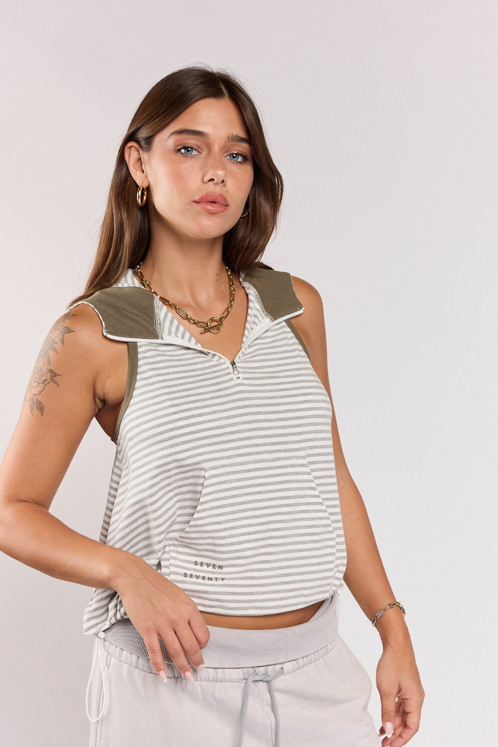 SEVEN balloon-cut hoodie