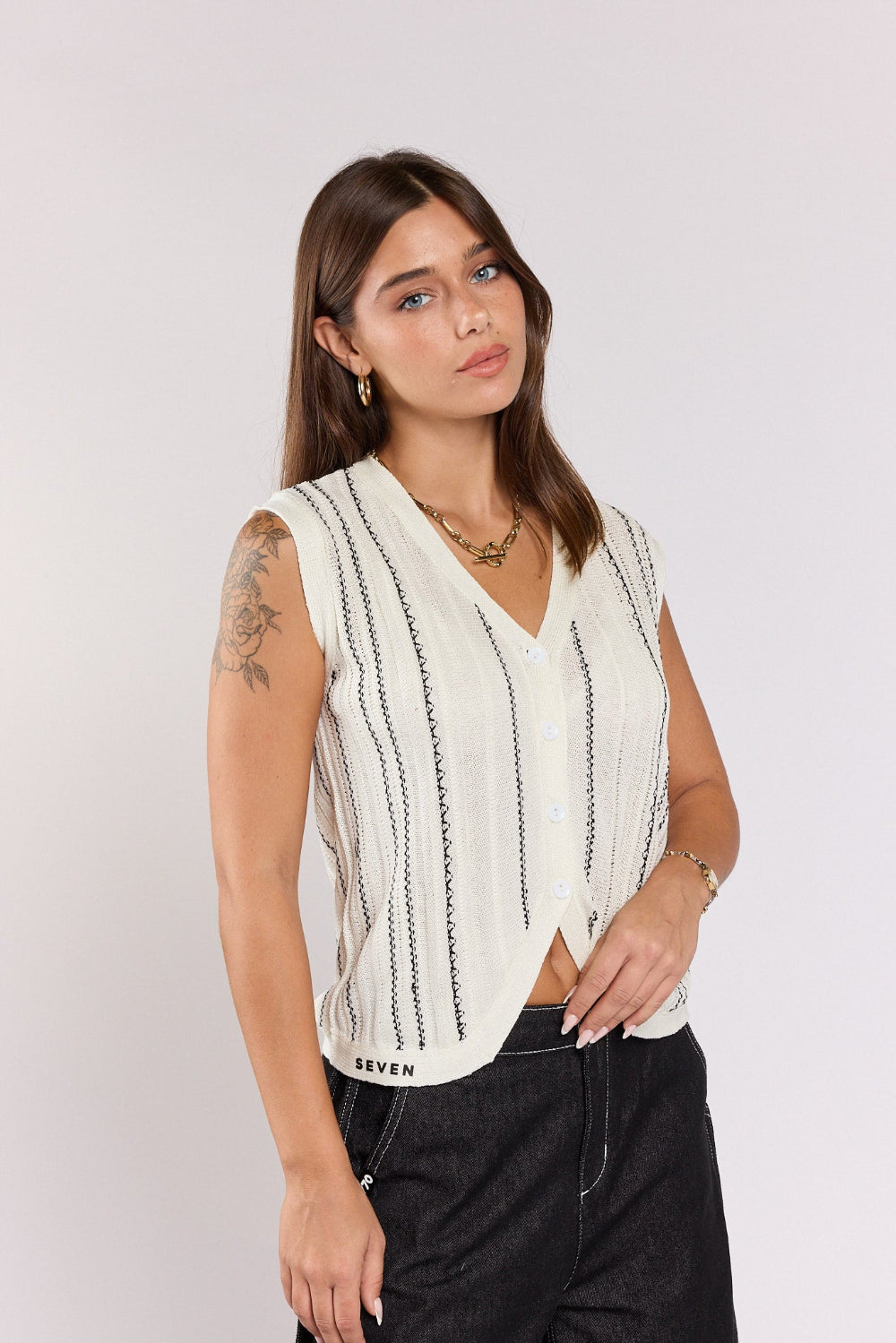 SEVEN thin knit vest
