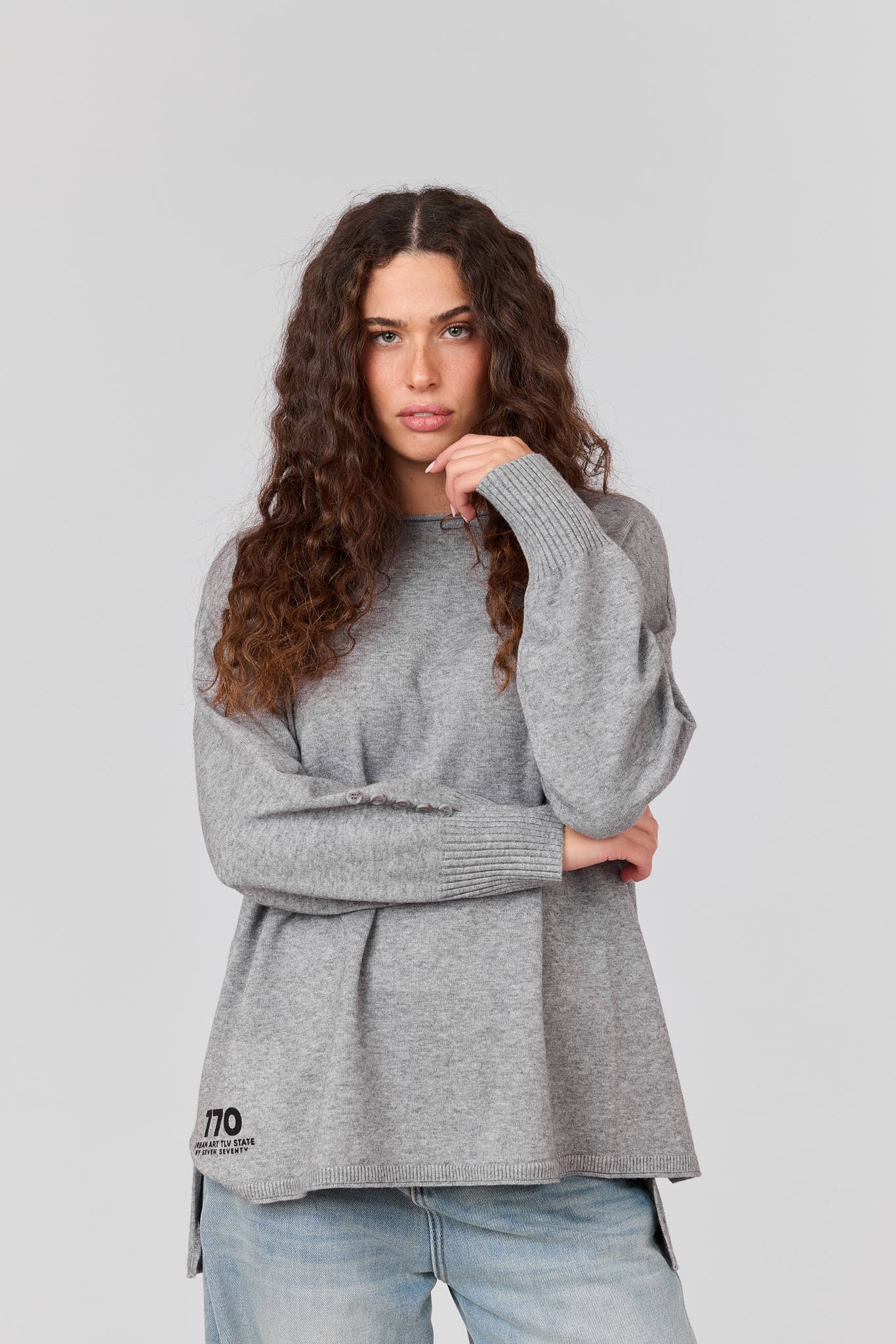 חולצת סריג כפתורים