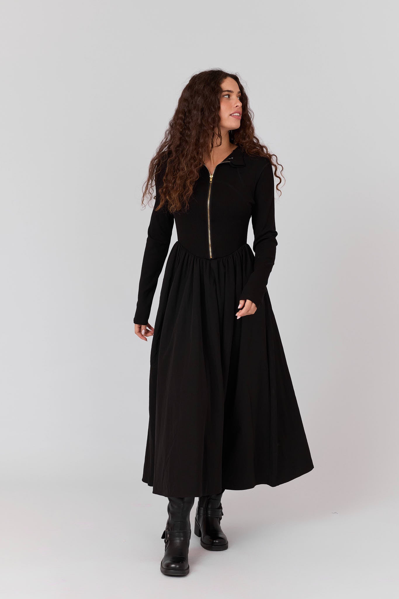 שמלת ריב מידי רוכסן