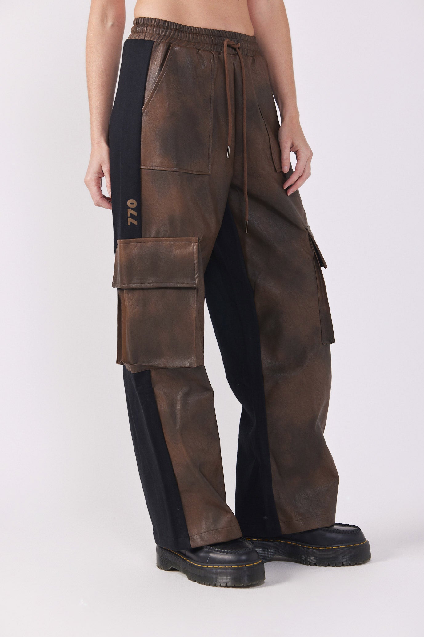 Faux Leather and Potter 770 Cargo Pants