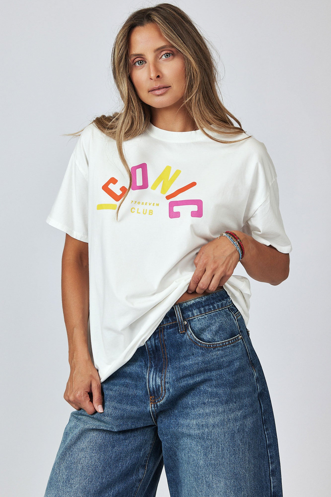 חולצת טי הדפס CLUB