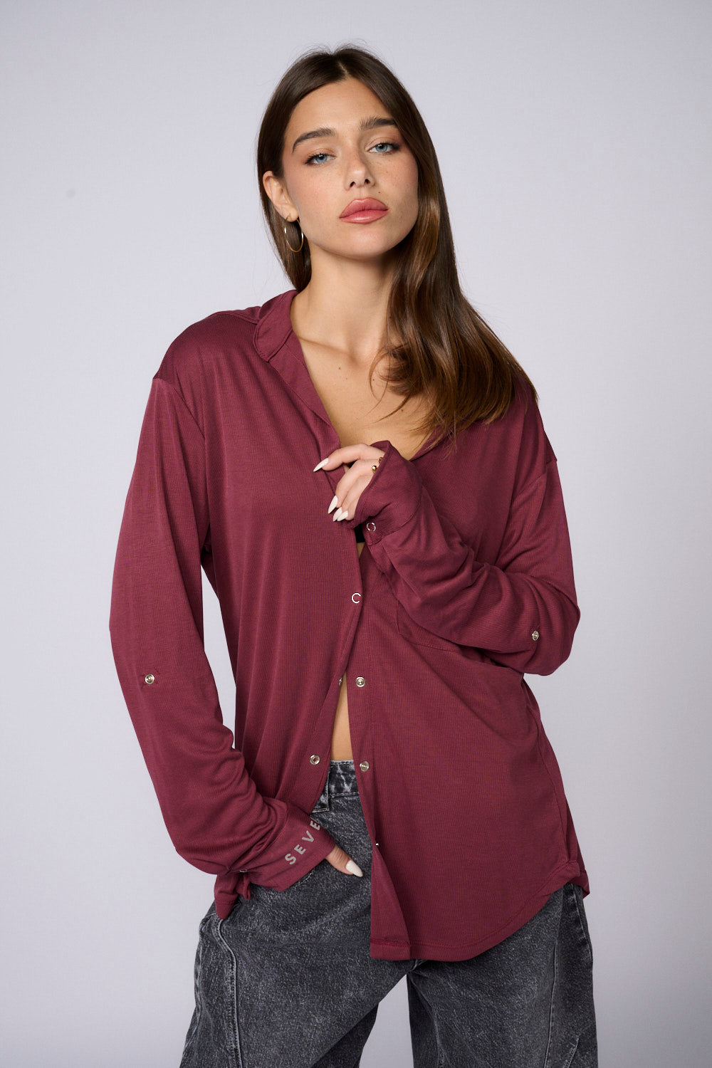 חולצה מכופתרת ריב