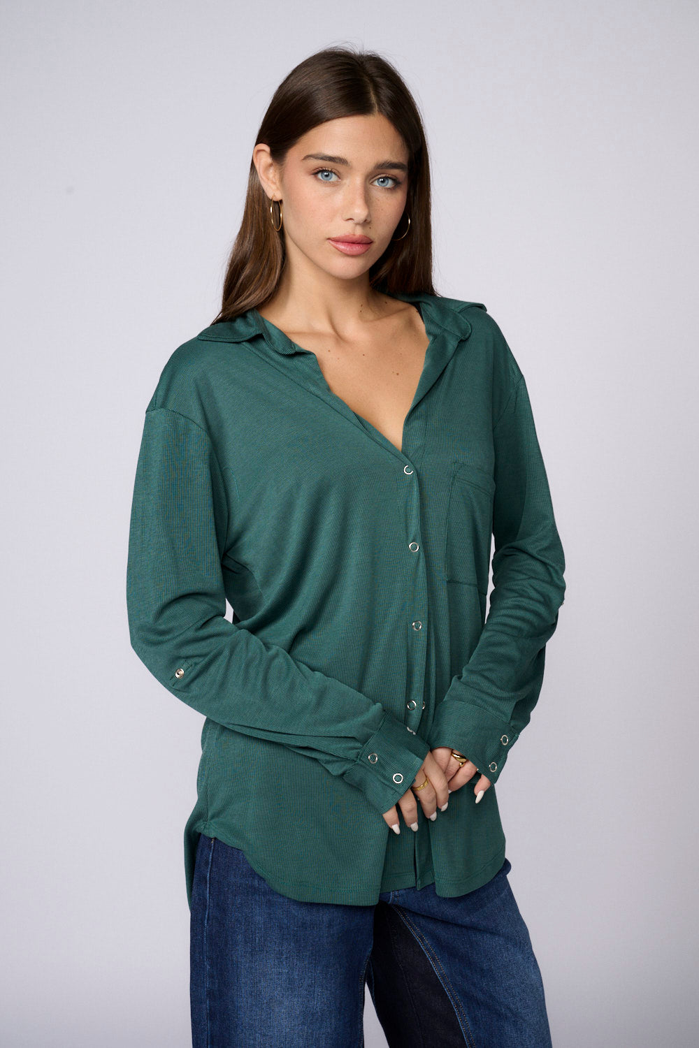 חולצה מכופתרת ריב