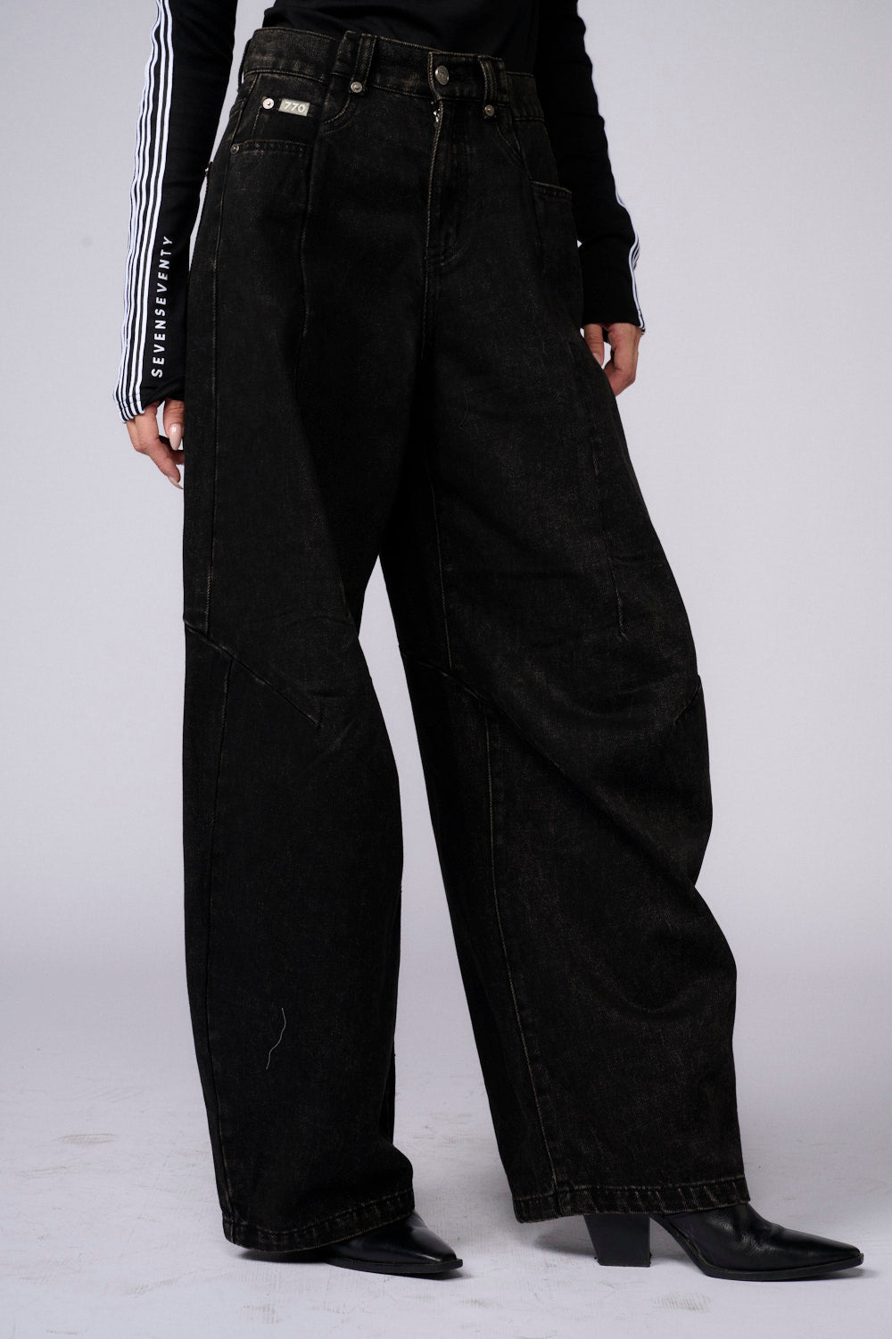 ג'ינס בלון פנסים ווש'