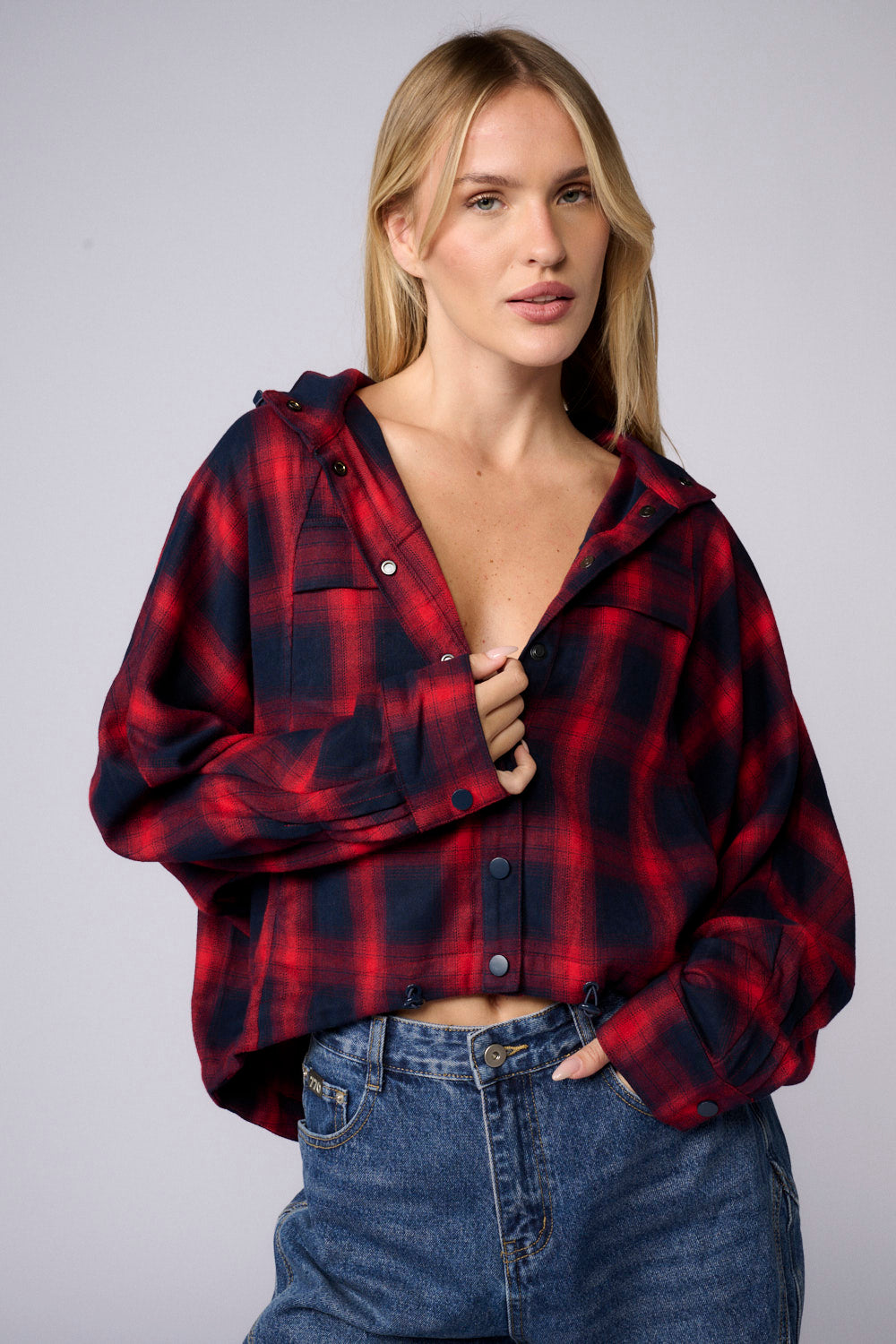 חולצת פלנל קפוצ'ון