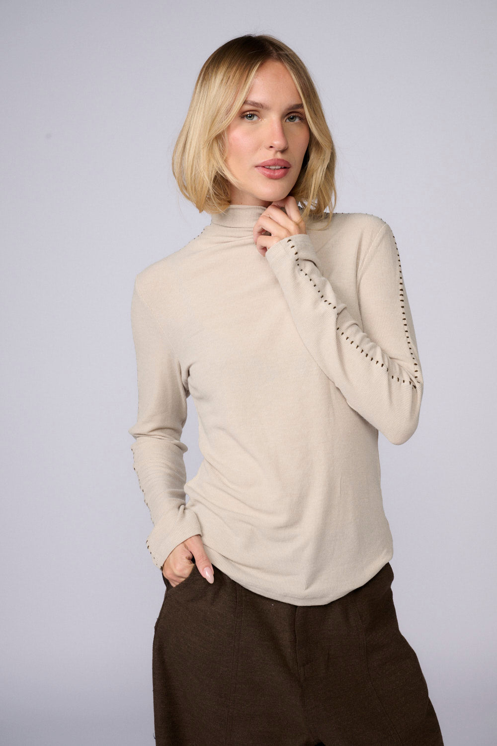 חולצת ריב גולף תפר צד