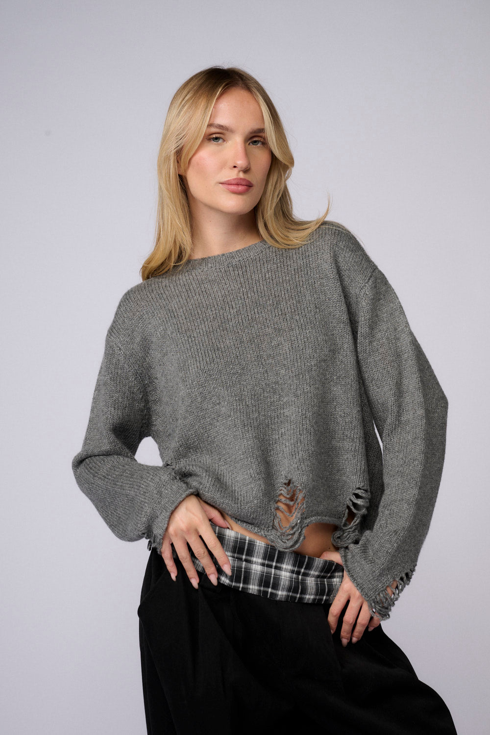 סוודר קרעים