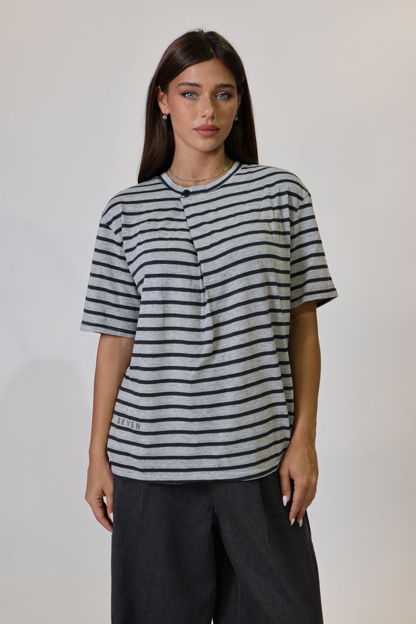 Striped button-down shirt SEVEN